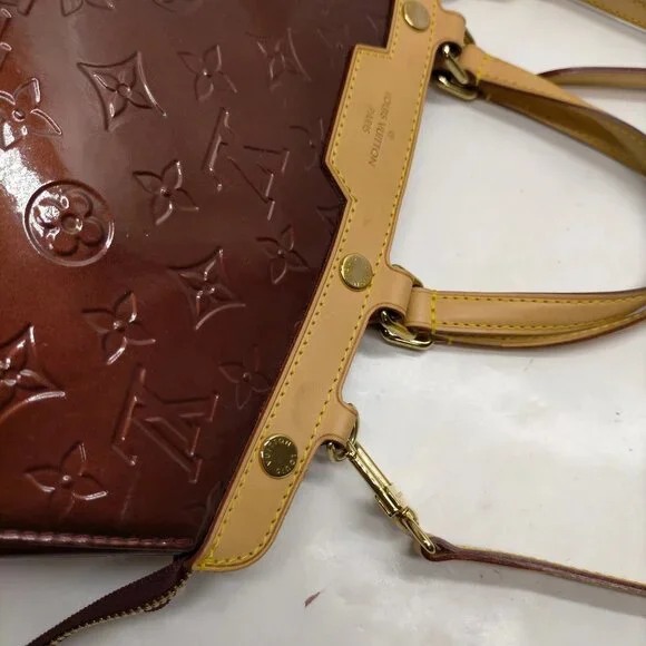 Louis Vuitton Brea MM Brown Vernis Hand Bag mon812-101025 - Picture 9 of 16